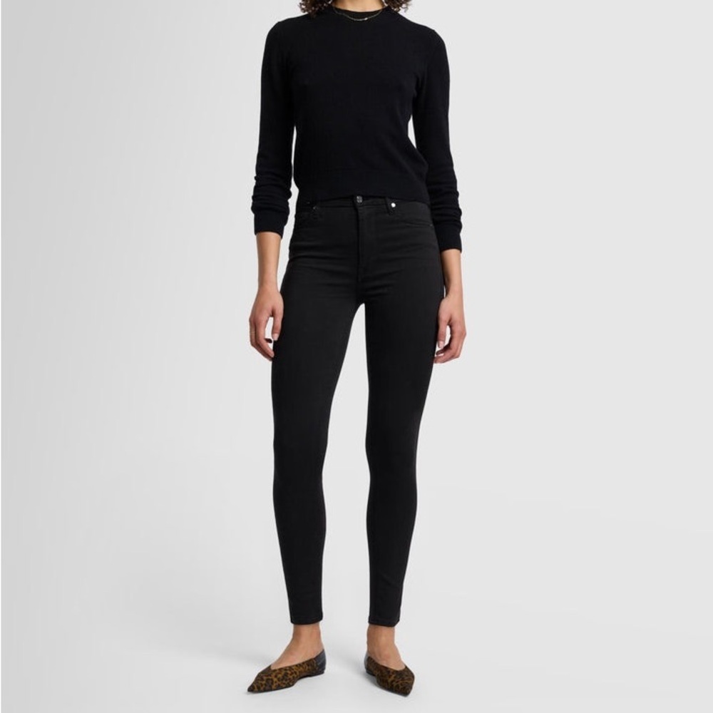 7 For All Mankind Black Skinny Jeans
